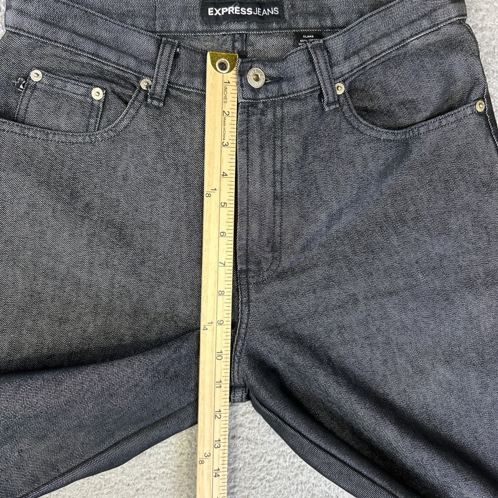 Express Gray Flare & Wide Leg Jeans Size 9/10 - Picture 6 of 9